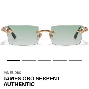 NEW Unisex James Oro Serpent Authentic - Green Tint/Gold